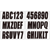 Custom 3" Boat & Jetski Stickers - Boat Registration Numbers & Letters 4 Pack