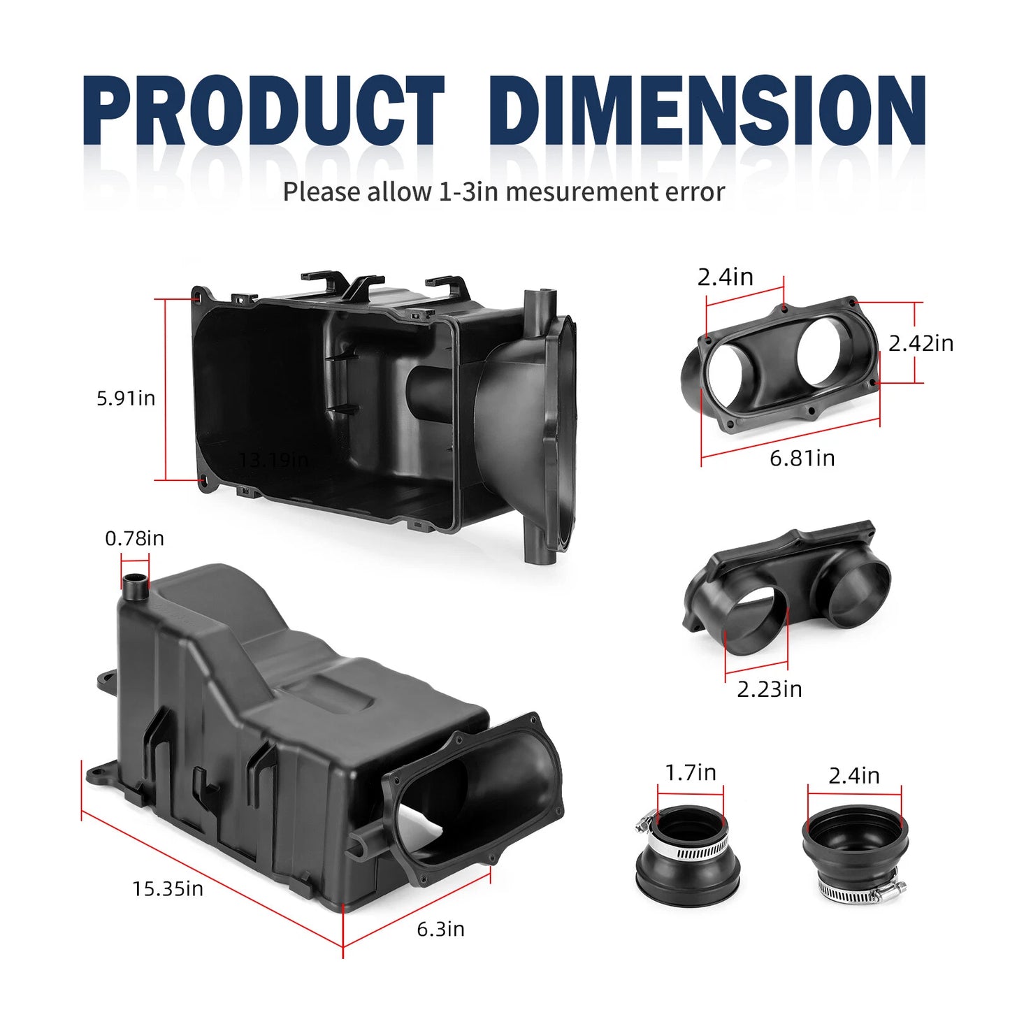 Air Filter Box Cleaner Kit for Yamaha Banshee 350 YFZ350 (1987-2006)