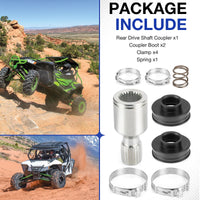 Rear Mid Drive Coupler & Boot Clamp Kit for Arctic Cat Wildcat 1000 4X 2012-2018