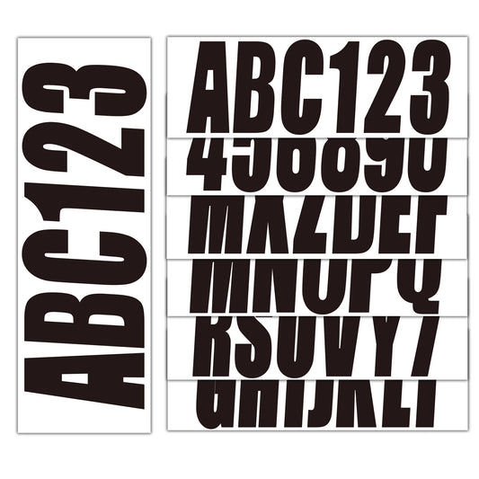 Custom Boat Registration Numbers Decals A-Z & 0-9 for All Boats