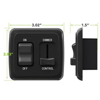 12V DC Toggle Switch with Dimmer for RV/Auto/Marine Lighting Devices