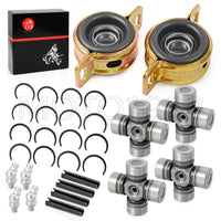 Front Rear Prop Shaft Bearing & U-Joint for Polaris General 4 XP 1000 (2021)