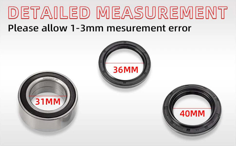 Front Wheel Bearing Seal Kit for Honda FourTrax 300 TRX300FW 1988-2000