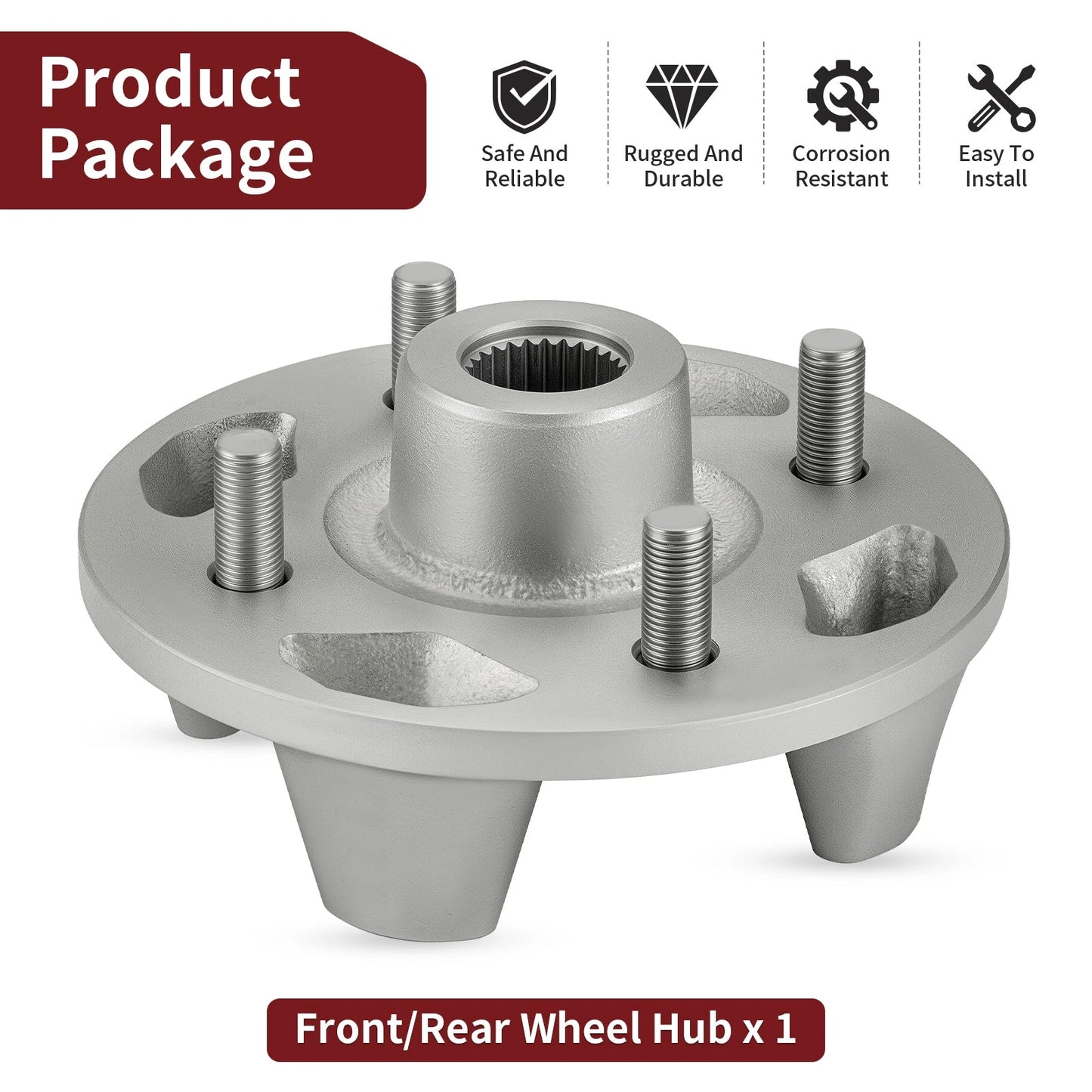 Front/Rear Wheel Hub for Yamaha Viking 700 YXM700 2014-2015