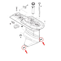 Lower Drain Plugs for Mercury/Mercruiser Bravo/Alpha1 Gen2