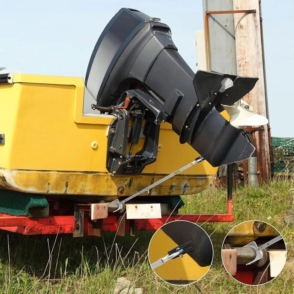 Adjustable Boat Transom Saver 23-35" Heavy Duty Aluminum Support