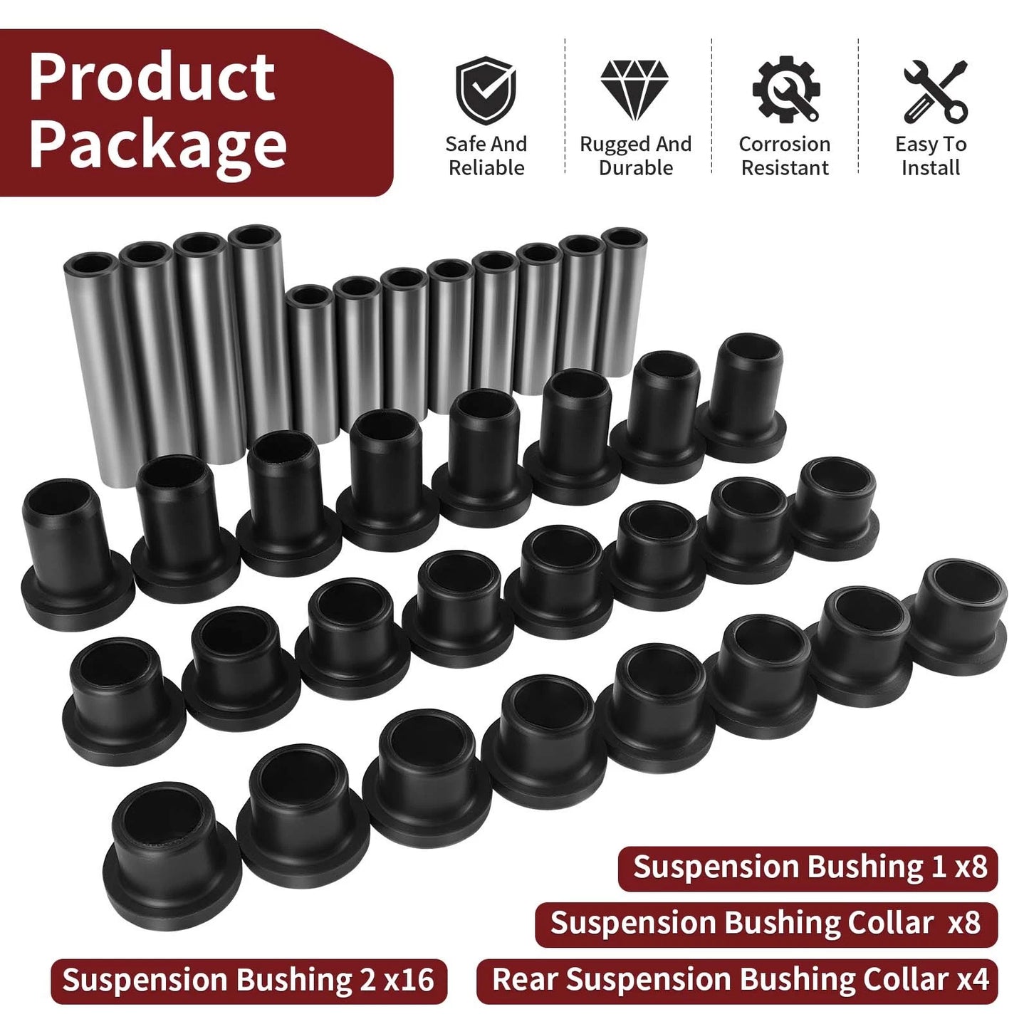 Rear Suspension Bushing & Collar for Arctic Cat 400 FIS TBX/TRV (2004-2009)