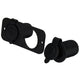 Flush Mount Dual Power Socket 12/24V 20A for Boat/Car/Caravan/4WD Black