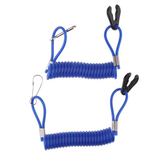 2pcs Kill Stop Switch Safety Lanyard for Yamaha Outboard Engine