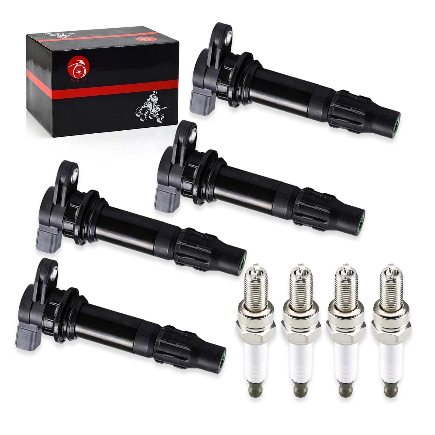 4Pcs Ignition Coils for Yamaha 6B6/6D3 2000-2023