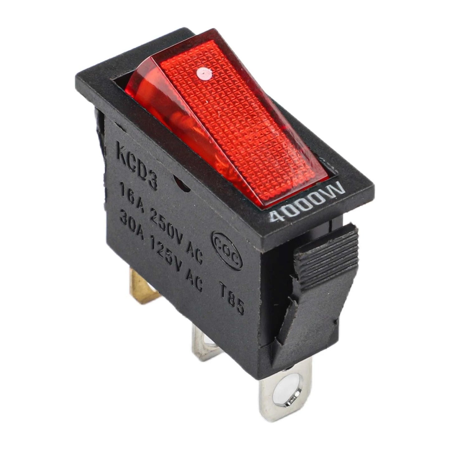 Power Switch Rocker Switch 3 Pins AC 125V 20A for Boat/Cart