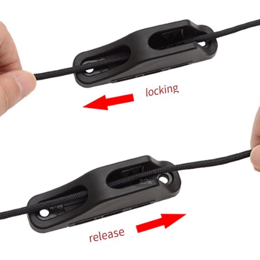 Boat Clam Cleats 2PCS Quick Grip Lock for 46mm Nylon Rope for Kayak/Marine
