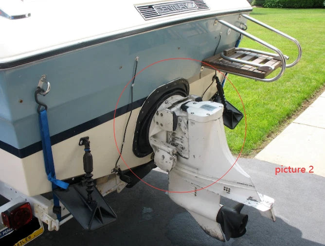 Seal Transom Boot for OMC Stringer 1978-1986