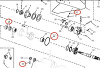 Lower Gearcase Seal with O-ring Kit for OMC Cobra/Volvo Penta
