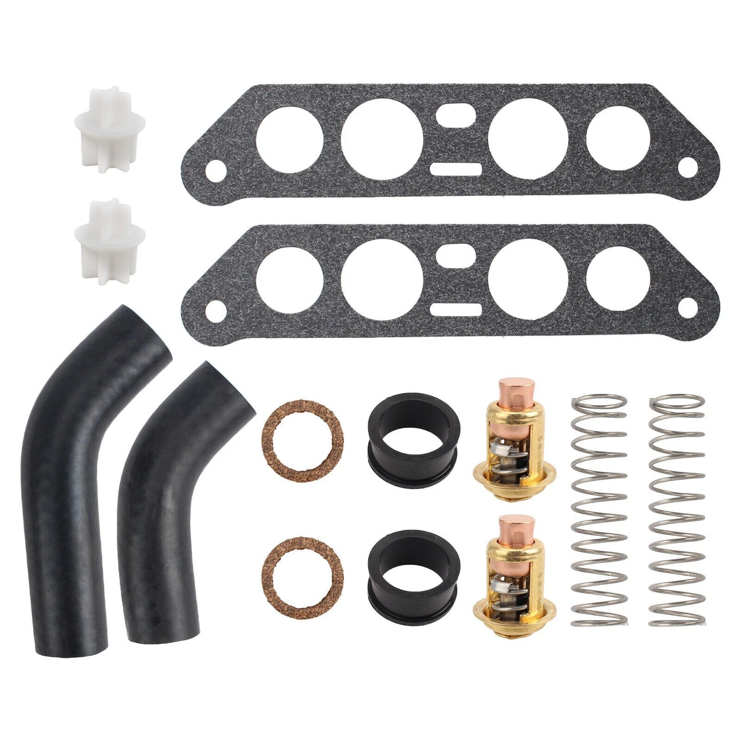 Thermostat Kit w Hoses for Johnson Evinrude V4 Crossflow 65-140HP