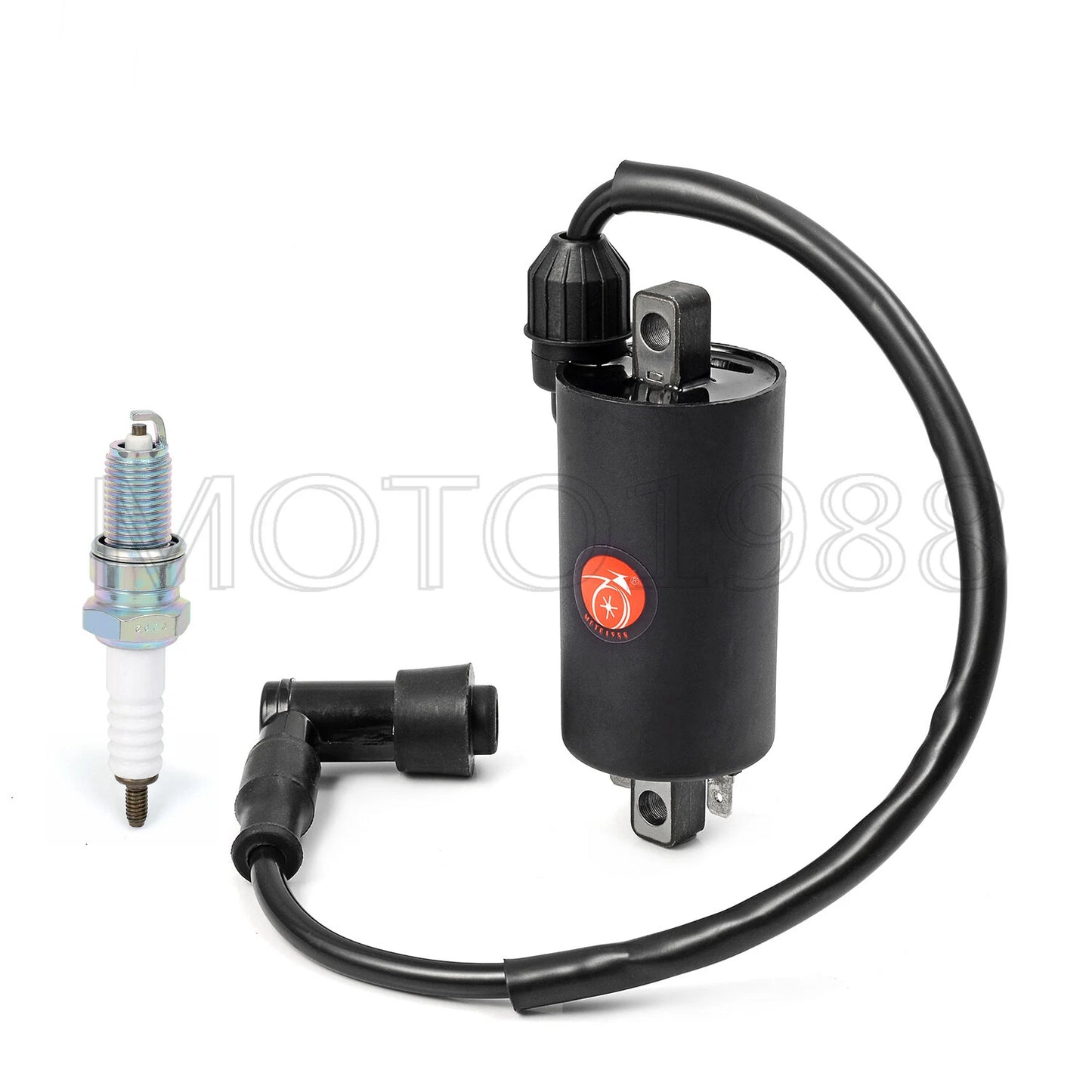 Ignition Coil CDI Spark Plug Kit for Kawasaki Bayou 300 KLF300C/KLF300B 1988-04