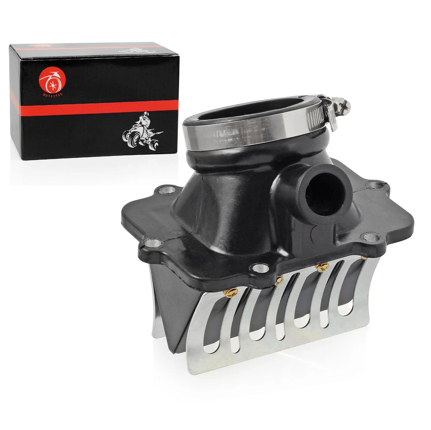 Carb Flange Intake Socket w/ Reed Valve for Ski-Doo Grand Touring/Formula