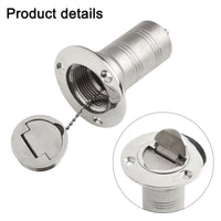 Polished Keyless Fuel Tank Cap in Stainless Steel for Boats 12 Inches