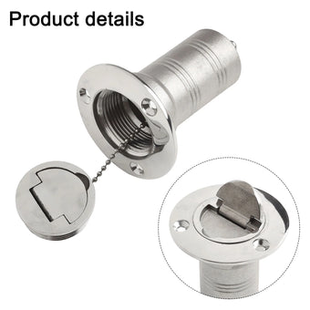 compare product Polished Keyless Fuel Tank Cap in Stainless Steel for Boats 12 Inches