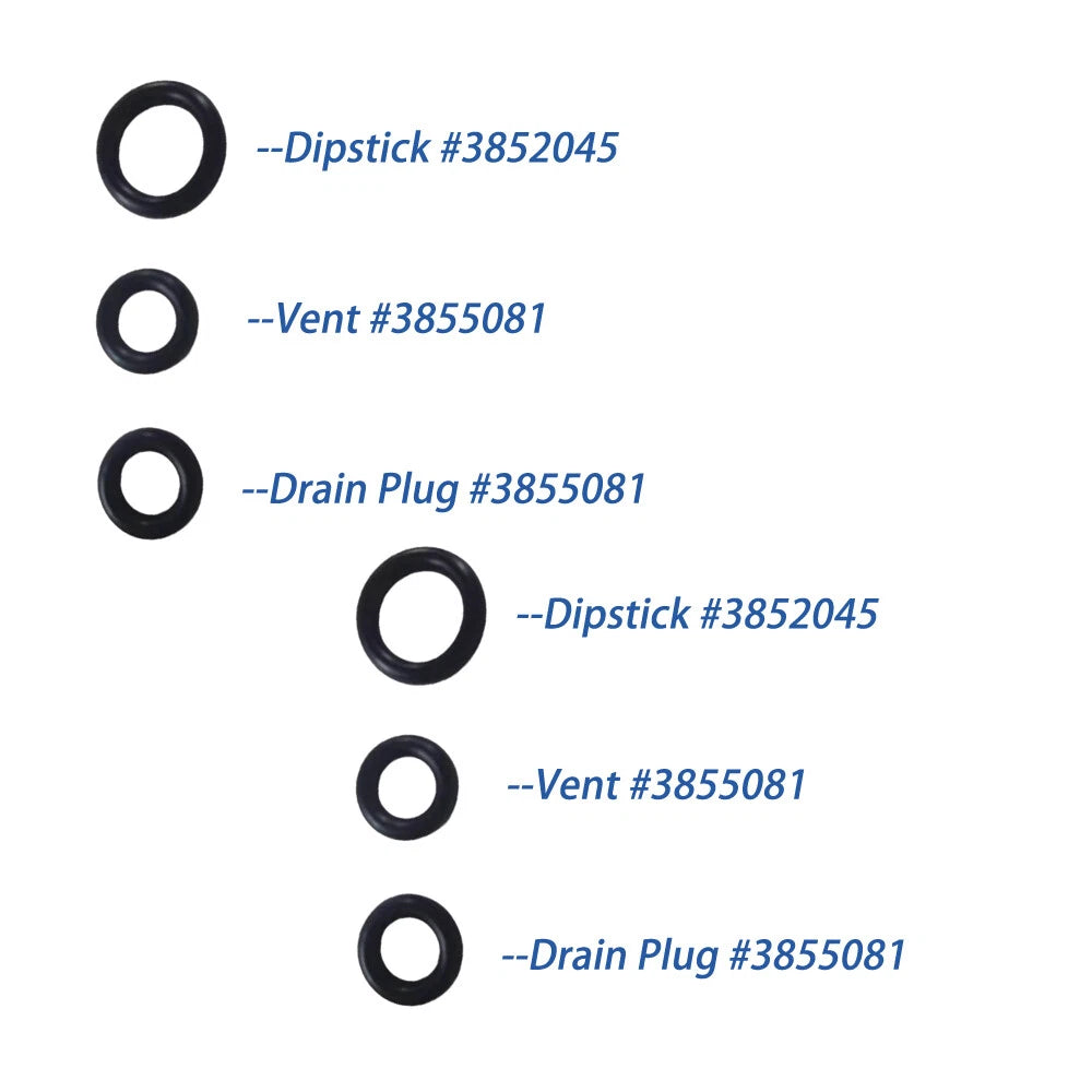 2Pcs Gearlube/Gearoil O-ring Set for Volvo Penta 3852045/3855081