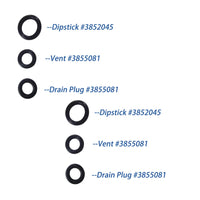 2Pcs Gearlube/Gearoil O-ring Set for Volvo Penta 3852045/3855081