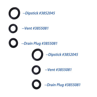 compare product 2Pcs Gearlube/Gearoil O-ring Set for Volvo Penta 3852045/3855081