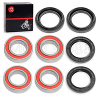 Front Wheel Bearings Seals Kit for Yamaha Kodiak 400/450 YFM400/YFM450 1993-2006