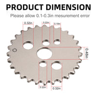 Cam Sprocket 28T & Chain 25H-88L for Honda XR80R/CRF80F