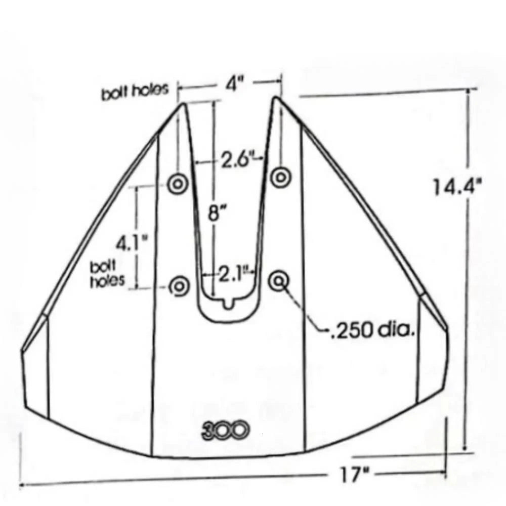 Hydrofoil Stabilizer for Yamaha/Mercury/Johnson Outboard 40-350 HP Engine