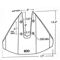 Hydrofoil Stabilizer for Yamaha/Mercury/Johnson Outboard 40-350 HP Engine