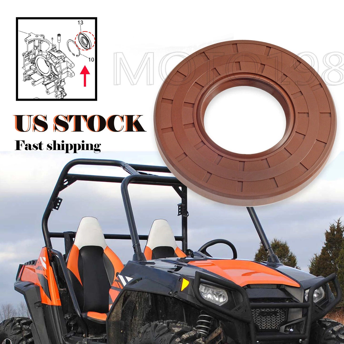 Crankshaft Oil Seal for Polaris Sportsman ACE 570/ATV 570 (2015-2017)