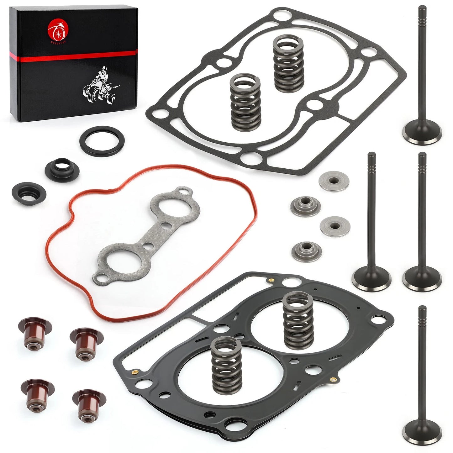 Top End Cylinder Gasket Kit & Valve Seals for Polaris Ranger 700/800 XP Crew