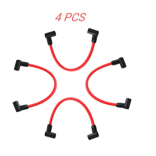 4PCS Spark Plug Wire Set 9" for Johnson/Evinrude 40-60HP (1990-2000)