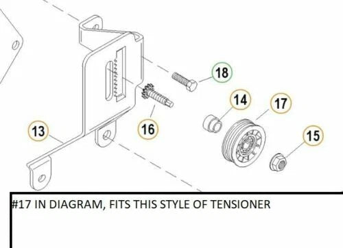 Serpentine Belt Idler Pulley for Mercruiser 4.3/5.0/5.7/350 Mag V6/V8