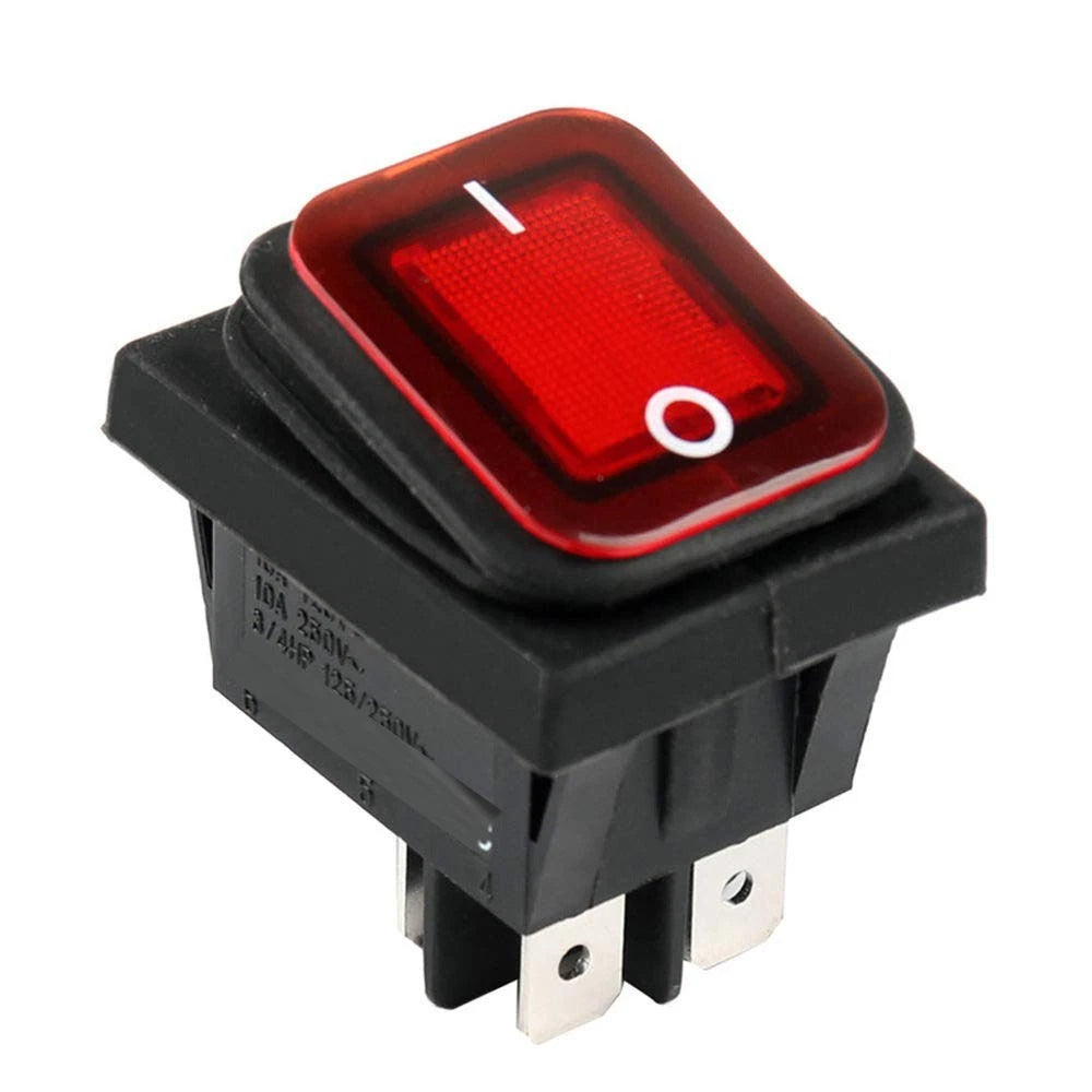 Rocker Switch Illuminated On-Off Waterproof for Boat Accessories Dash