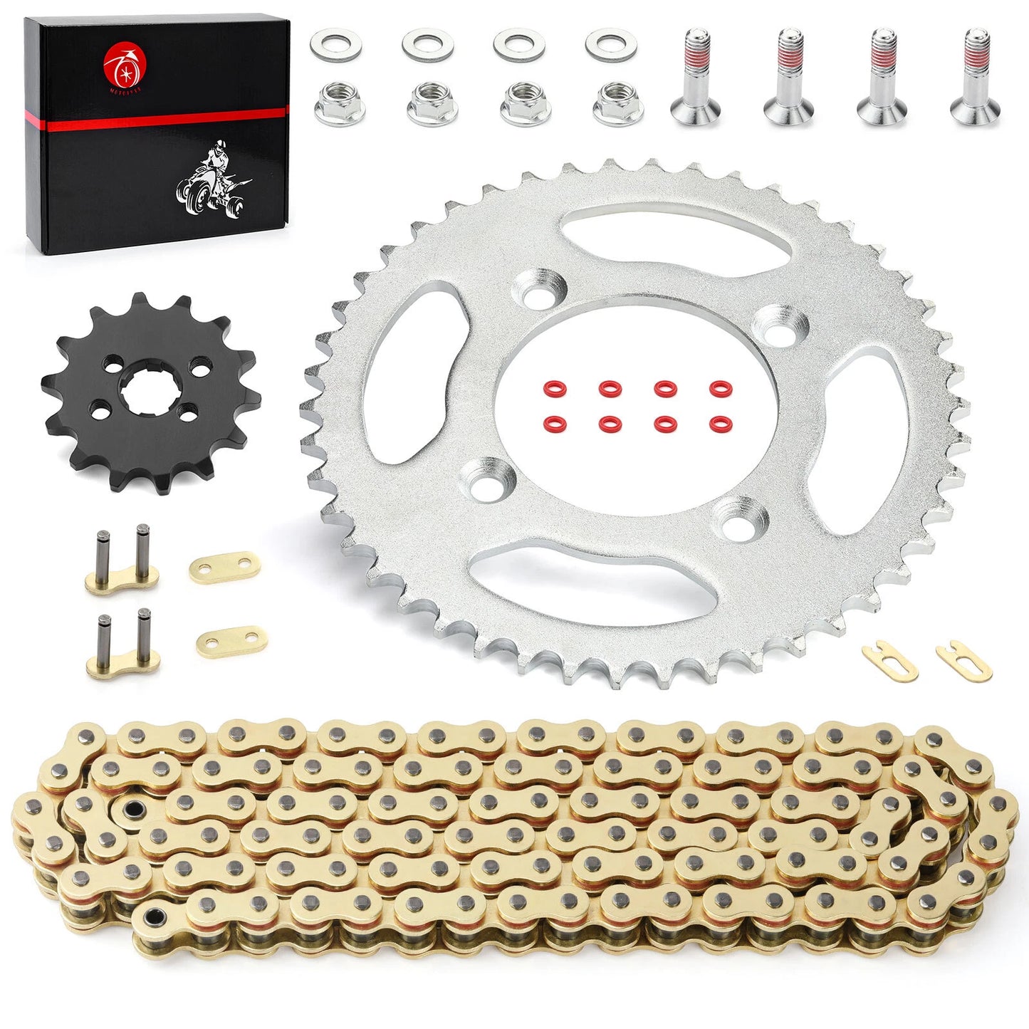 Drive Chain & Sprockets Kit for Honda XR80R/CRF80F 1985-2013 420VM-X
