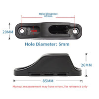 Compact Reinforced Nylon Rope Clamp for Boat/Kayak Fishing Rigging