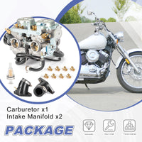 Carb Intake Manifold for Yamaha V-Star 650 Classic XVS650 (1998-2003)