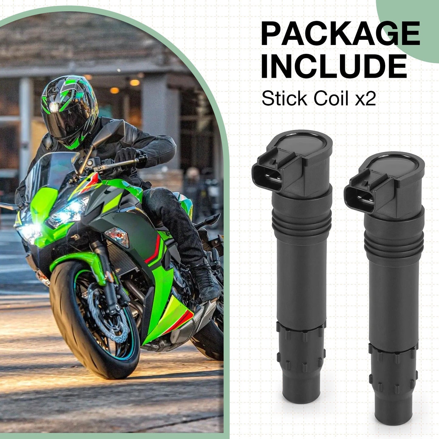 Ignition Coils for Kawasaki Ninja 650R EX650 2006-2011