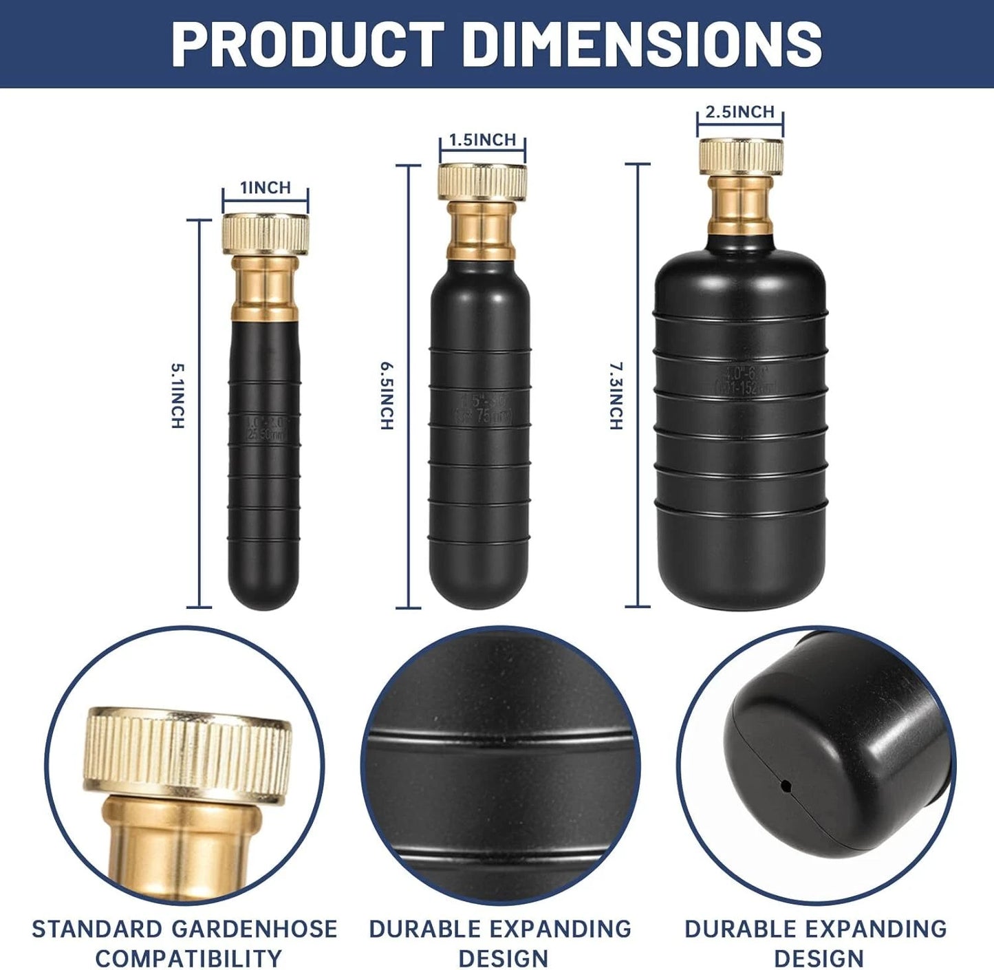 Drain Bladder Kit for All Drain Pipes 1-6