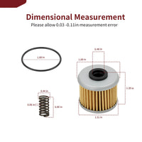 Oil Filter w/ O-Ring for Honda CRF150R/CRF250R/CRF250X/CRF450