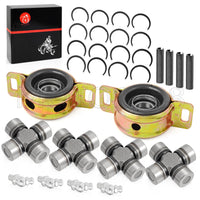 Front Rear Prop Shaft Bearing & U-Joint for Polaris General 4 XP 1000 (2021)