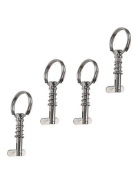 Spring Pins with Pull Rings for Practical Boat Awning Design