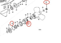 Lower Unit Oil Seal for Mercury Marine 25-30HP 2-Stroke Models