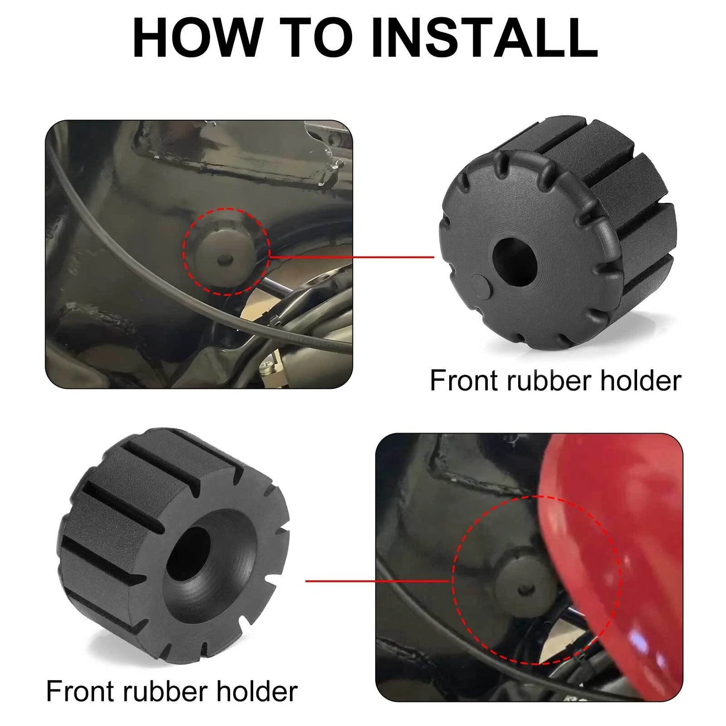 Front Fuel Tank Rubber Mount for Honda VT500/600/750/CX500/650/XL175/250/350