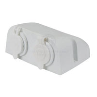 12/24V USB Charger Combo with Power Socket for Boat Caravan 4WD Surface Mount