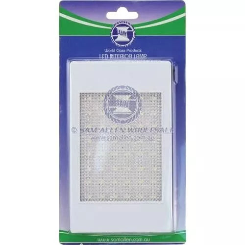 12V LED Rectangular Interior Light with Switch for Marine/Caravan/Motorhome