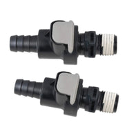 2Pcs Universal Male/Female Sprayless Connector for Marine Applications