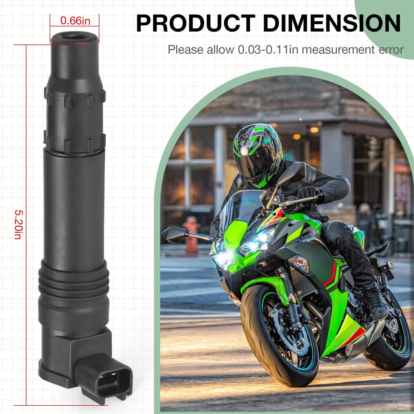 Ignition Coils for Kawasaki Ninja 650R EX650 2006-2011