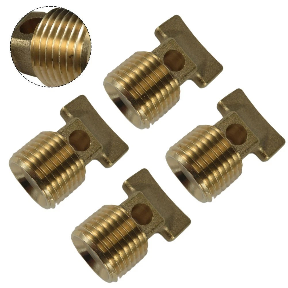 12 Inch Brass Boat Drain Stopper Set of Four for Standard 12 NPT Threads